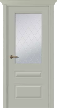 Межкомнатная дверь Роялти Распашная Эмаль жемчуг 2,0х0,7