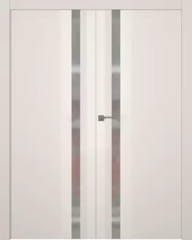 Межкомнатная дверь Слайд Распашная двойная Эмаль белый 2,0х0,9