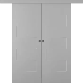 Межкомнатная дверь Split Купе двойное Эмаль белый 2,0х0,7