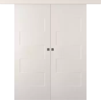 Межкомнатная дверь Split Купе двойное Эмаль белый 2,0х0,7