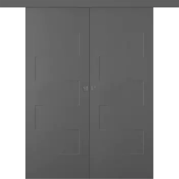 Межкомнатная дверь Split Купе двойное Эмаль белый 2,0х0,7