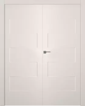 Межкомнатная дверь Split Распашная двойная Эмаль белый 2,0х0,7