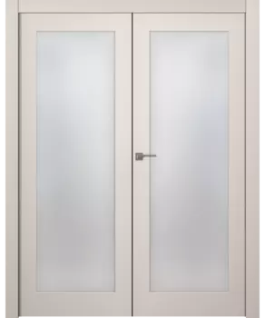 Межкомнатная дверь Стелла 1 Двойная Эмаль белый 2,0х0,8