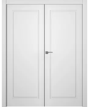 Межкомнатная дверь Стелла 1 Двойная Эмаль белый 2,0х0,8