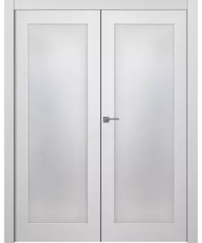 Межкомнатная дверь Стелла 1 Двойная Эмаль белый 2,0х0,8