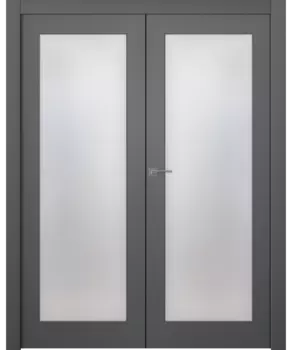 Межкомнатная дверь Стелла 1 Двойная Эмаль белый 2,0х0,8