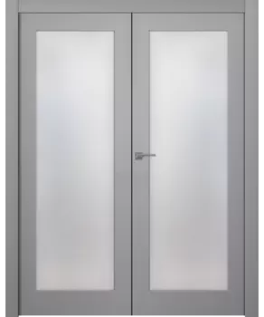 Межкомнатная дверь Стелла 1 Двойная Эмаль белый 2,0х0,8