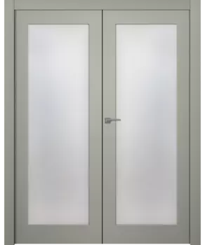 Межкомнатная дверь Стелла 1 Двойная Эмаль белый 2,0х0,8