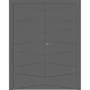 Межкомнатная дверь Svea Распашная двойная Эмаль белый 2,0х0,6