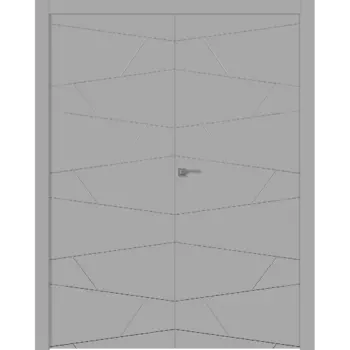 Межкомнатная дверь Svea Распашная двойная Эмаль белый 2,0х0,6