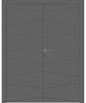 Межкомнатная дверь Svea Распашная двойная Эмаль белый 2,0х0,6