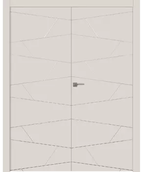 Межкомнатная дверь Svea Распашная двойная Эмаль белый 2,0х0,6