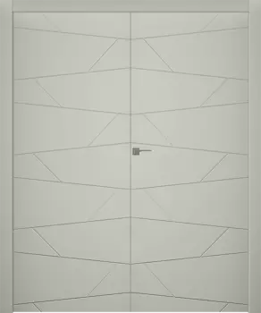 Межкомнатная дверь Svea Распашная двойная Эмаль белый 2,0х0,6