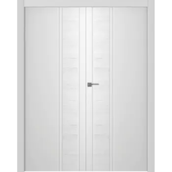 Межкомнатная дверь Твинвуд 1 Распашная двойная Эмаль белый 2,0х0,7