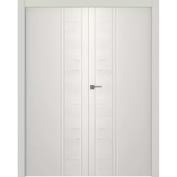 Межкомнатная дверь Твинвуд 1 Распашная двойная Эмаль белый 2,0х0,7
