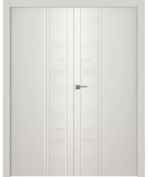 Межкомнатная дверь Твинвуд 1 Распашная двойная Эмаль белый 2,0х0,7