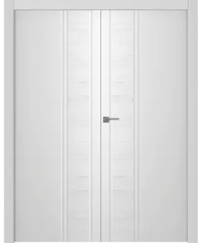 Межкомнатная дверь Твинвуд 1 Распашная двойная Эмаль белый 2,0х0,7