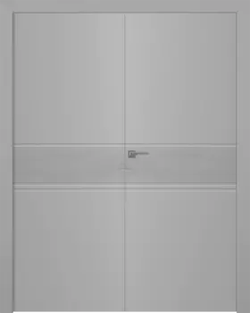 Межкомнатная дверь Твинвуд 2 Распашная двойная Эмаль белый 2,0х0,9