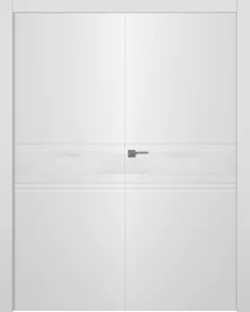 Межкомнатная дверь Твинвуд 2 Распашная двойная Эмаль белый 2,0х0,9