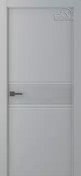Межкомнатная дверь Твинвуд 2 Распашная Эмаль светло - серый 2,0х0,8