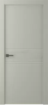 Межкомнатная дверь Твинвуд 2 Распашная Эмаль светло - серый 2,0х0,8