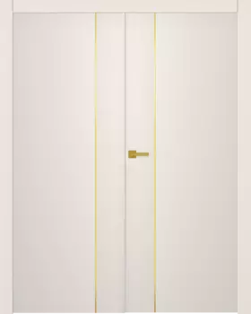 Межкомнатная дверь Вега 1 Двойная Эмаль белый 2,0х0,7