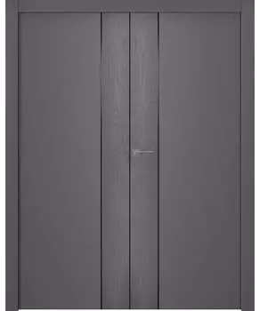 Межкомнатная дверь Вега 1 Молдинг Черный Двойная Эмаль белый 2,0х0,6