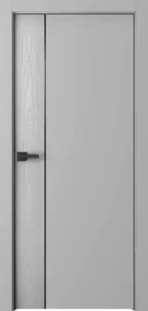 Межкомнатная дверь Вега 1 Молдинг Черный Эмаль белый 2,0х0,6