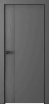 Межкомнатная дверь Вега 1 Молдинг Черный Эмаль белый 2,0х0,6