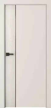 Межкомнатная дверь Вега 1 Молдинг Черный Эмаль белый 2,0х0,6