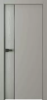 Межкомнатная дверь Вега 1 Молдинг Черный Эмаль белый 2,0х0,6