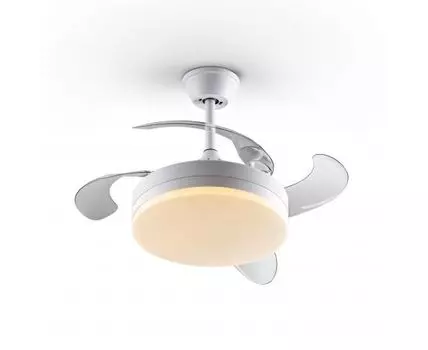 Мини вентилятор с подсветкой Vento белый FAN 40 DIM