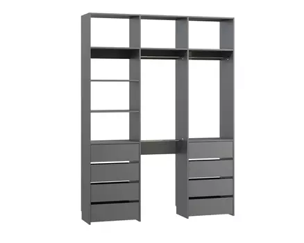 Модуль для гардероба Хелен-3.8-180-240 Grey