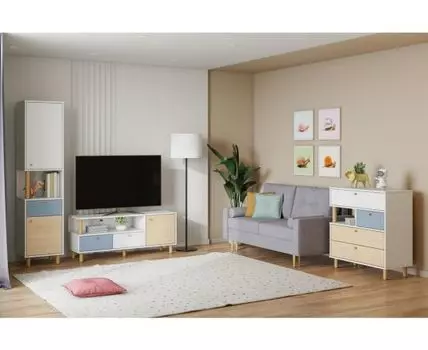 Модульная детская Дикинс-2 Sky Plywood