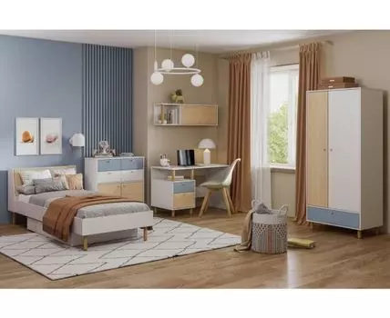 Модульная детская Дикинс-3 Sky Plywood