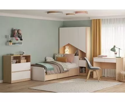 Модульная детская Пенни-2 Plywood White