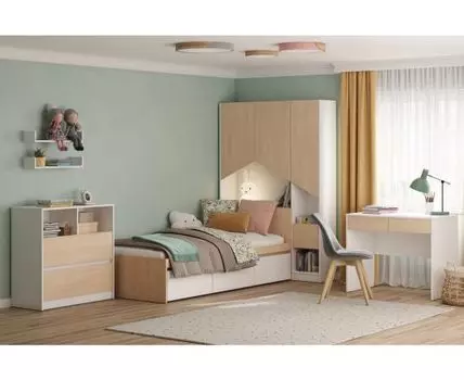 Модульная детская Пенни-2 White Plywood