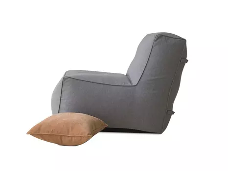 Модульное кресло с прямой спинкой (рогожка)