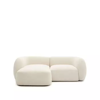 Модульный 2-местный диван Martina в экрю шенилле с левым шезлонгом 230 см