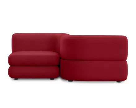 Модульный диван Brera-2 Velour Cherry