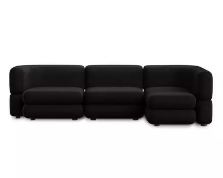 Модульный диван Brera-7 Velour Black