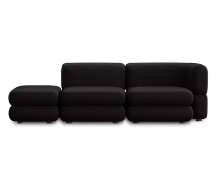 Модульный диван Brera-8 Velour Black