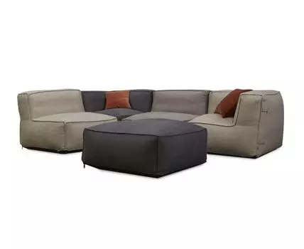 Модульный диван CASUAL (бежевый, серый, 360, 180, без механизма)