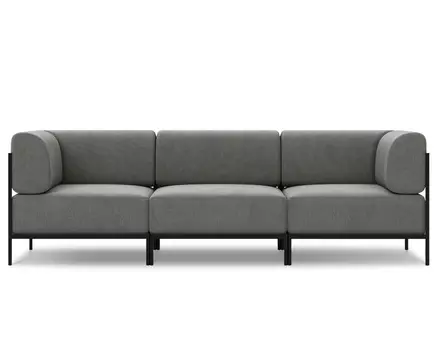 Модульный диван Нолан-B 3 Soft Grafit