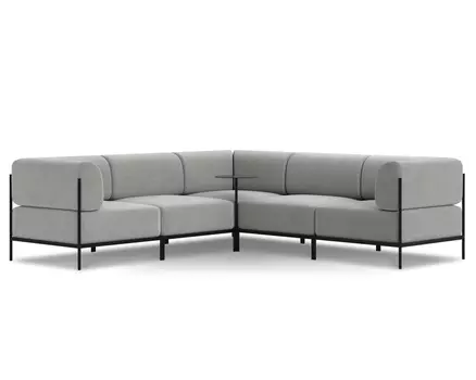 Модульный диван Нолан-B 5 Soft Grey