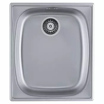 Мойка кухонная Alveus Basic 10 NAT 380х440х145 нержавеющая сталь, с сифоном