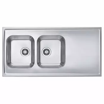 Мойка кухонная Alveus Classic Pro 100 SAT 1200х600х190 нержавеющая сталь, с сифоном