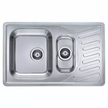 Мойка кухонная Alveus Elegant 110 SAT 810х510х190 нержавеющая сталь, с сифоном
