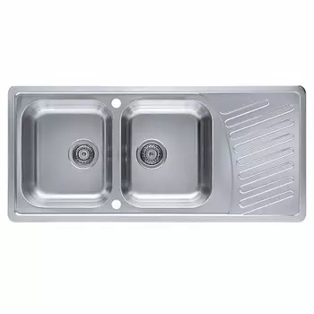 Мойка кухонная Alveus Elegant 70 SAT 1110х510х190 нержавеющая сталь, с сифоном