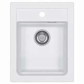 Мойка кухонная Alveus Granital Atrox 10 Arctic-G11 400х500х195 с сифоном, белая